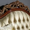 Casa Padrino Luxus Barock Sofa Gold / Braun / Bronze 245 x 92 x H. 127 cm - Wohnzimmer Sofa mit elegantem Muster und dekorativen Kissen - Edle Barock Möbel