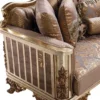 Casa Padrino Luxus Barock Sofa Kupfer / Antik Silber / Gold - Barockstil Wohnzimmer Sofa mit elegantem Muster - Luxus Wohnzimmer Möbel im Barockstil - Barock Einrichtung - Barock Möbel