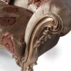 Casa Padrino Luxus Barock Sofa Bronze / Braun / Bordeauxrot 233 x 89 x H. 115 cm - Wohnzimmer Möbel - Barockmöbel