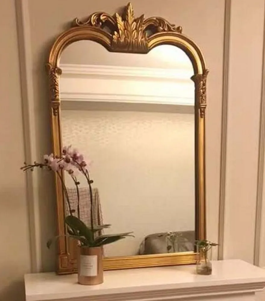 Casa Padrino Luxus Barock Spiegel Antik Gold - Prunkvoller italienischer Barockstil Wandspiegel - Luxus Möbel im Barockstil - Prunkvolle Barock Möbel - Made in Italy - Luxus Qualität