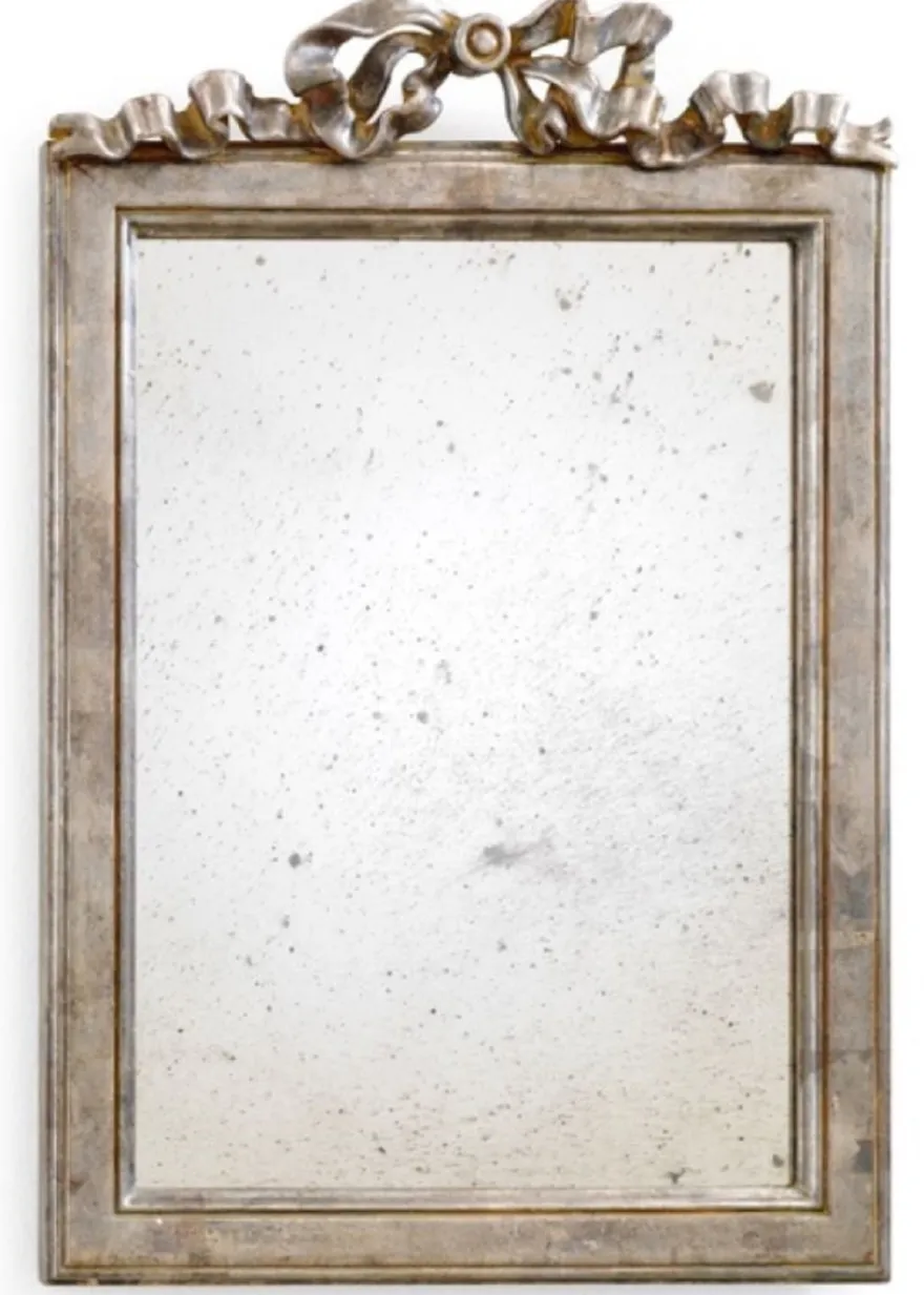 Casa Padrino Luxus Barock Spiegel Antik Silber - Handgefertigter italienischer Barockstil Wandspiegel mit antikem Spiegelglas - Luxus Möbel im Barockstil - Luxus Qualität - Made in Italy