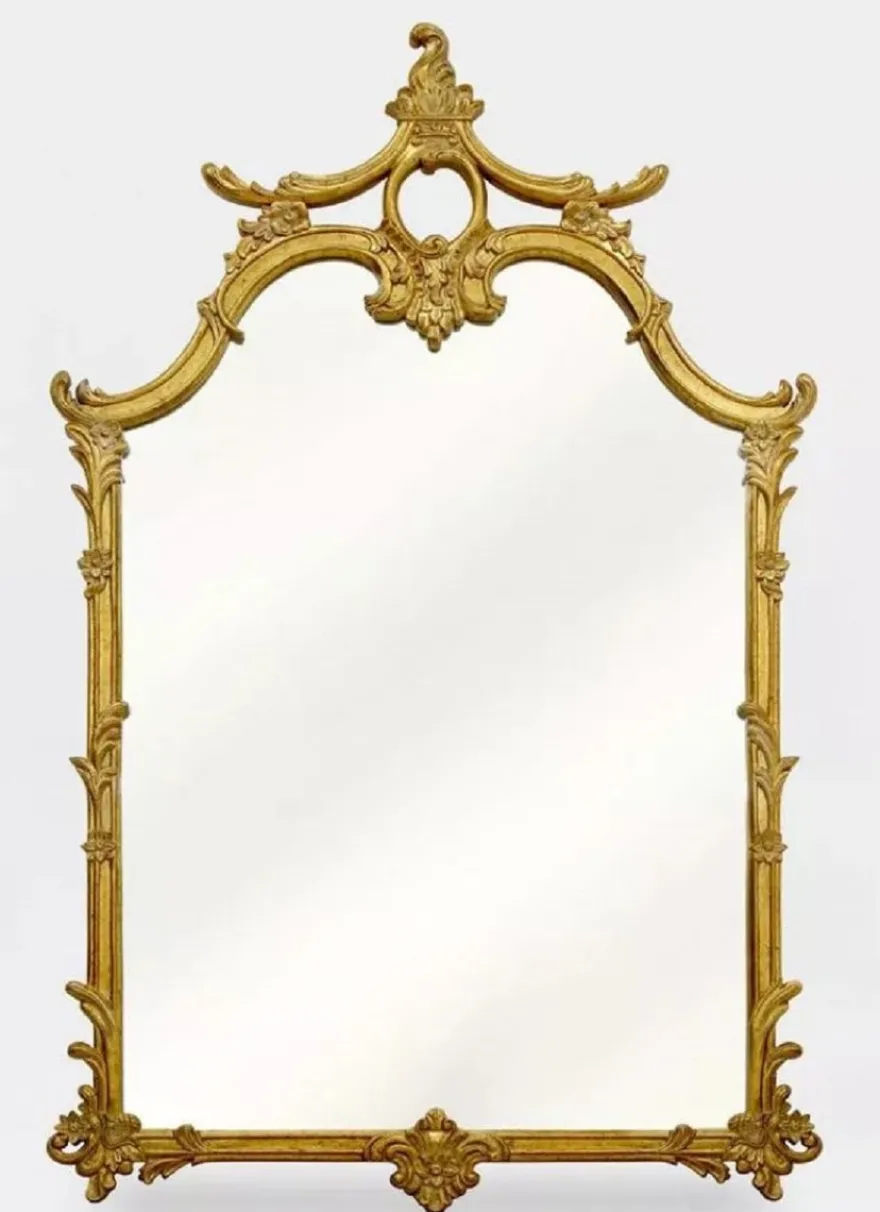 Casa Padrino Luxus Barock Spiegel Gold - Prunkvoller Barockstil Wandspiegel - Luxus Möbel im Barockstil - Prunkvolle Barock Möbel - Edel & Prunkvoll