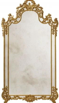 Casa Padrino Luxus Barock Spiegel Antik Gold - Riesiger italienischer Barockstil Wandspiegel mit antikem Spiegelglas - Luxus Möbel im Barockstil - Luxus Qualität - Made in Italy