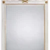 Casa Padrino Luxus Barock Spiegel Antik Weiß / Gold - Rechteckiger italienischer Barockstil Wandspiegel - Luxus Möbel im Barockstil - Luxus Qualität - Made in Italy