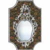 Casa Padrino Luxus Barock Spiegel Bunt / Silber - Barock Möbel - Made in Italy