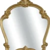 Casa Padrino Luxus Barock Spiegel Gold 92 x 5 x H. 106 cm - Wunderschöner Massivholz Wandspiegel im Barockstil
