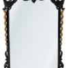 Casa Padrino Luxus Barock Spiegel Schwarz / Antik Gold H. 97 cm - Barockstil Möbel