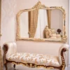 Casa Padrino Luxus Barock Spiegel Antik Creme H. 171 cm - Barock Möbel - Made in Italy