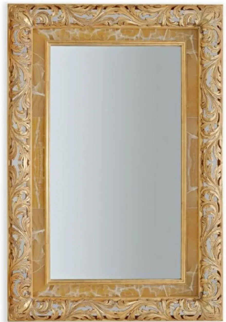 Casa Padrino Luxus Barock Spiegel Antik Gold - Italienischer Barockstil Massivholz Wandspiegel - Luxus Möbel im Barockstil - Prunkvolle Barock Möbel - Made in Italy - Luxus Barock Interior