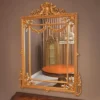 Casa Padrino Luxus Barock Spiegel Gold H. 158 cm - Prunkvoller Barockstil Wandspiegel - Made in Italy