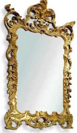 Casa Padrino Luxus Barock Spiegel Gold H. 140 cm - Made in Italy