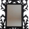 Casa Padrino Luxus Barock Spiegel Schwarz - Handgefertigter Wandspiegel im Barockstil - Prunkvolle Barock Deko Accessoires