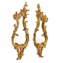 Casa Padrino Luxus Barock Spiegel Set Antik Gold H. 80 cm - Barockstil Möbel
