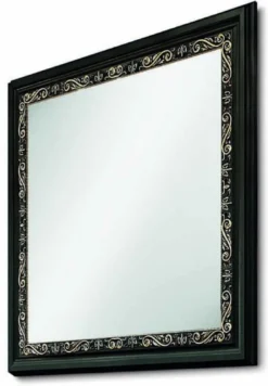 Casa Padrino Luxus Barock Spiegel Schwarz / Gold 146,5 cm - Made in Italy
