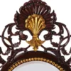 Casa Padrino Luxus Barock Spiegel Dunkelbraun / Antik Gold - Handgefertigter Mahagoni Wandspiegel im Barockstil - Luxus Möbel im Barockstil - Barock Möbel - Edel & Prunkvoll