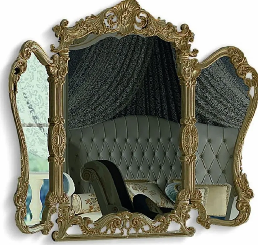 Casa Padrino Luxus Barock Spiegel Antik Gold H. 165 cm - Made in Italy
