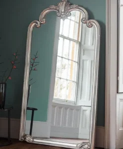 Casa Padrino Luxus Barock Spiegel Silber - Prunkvoller italienischer Barockstil Wandspiegel - Handgefertigte Luxus Möbel im Barockstil - Prunkvolle Barock Möbel - Made in Italy - Luxus Qualität