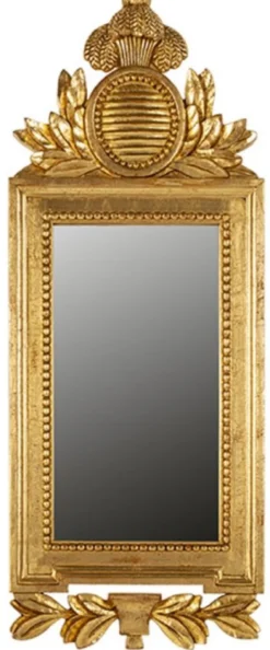 Casa Padrino Luxus Barock Spiegel Gold H. 82 cm - Barock Möbel - Made in Italy
