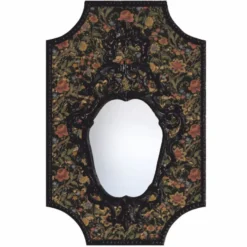 Casa Padrino Luxus Barock Spiegel Bunt / Schwarz H. 99 cm - Barock Möbel - Made in Italy