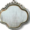 Casa Padrino Luxus Barock Spiegel Silber / Gold H. 119 cm - Made in Italy