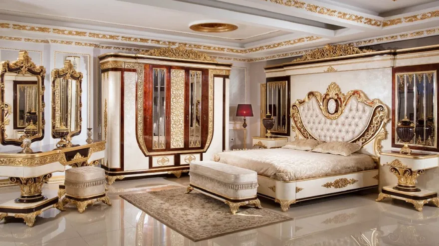 Casa Padrino Luxus Barock Spiegel Braun / Gold H. 130 cm - Barock Möbel