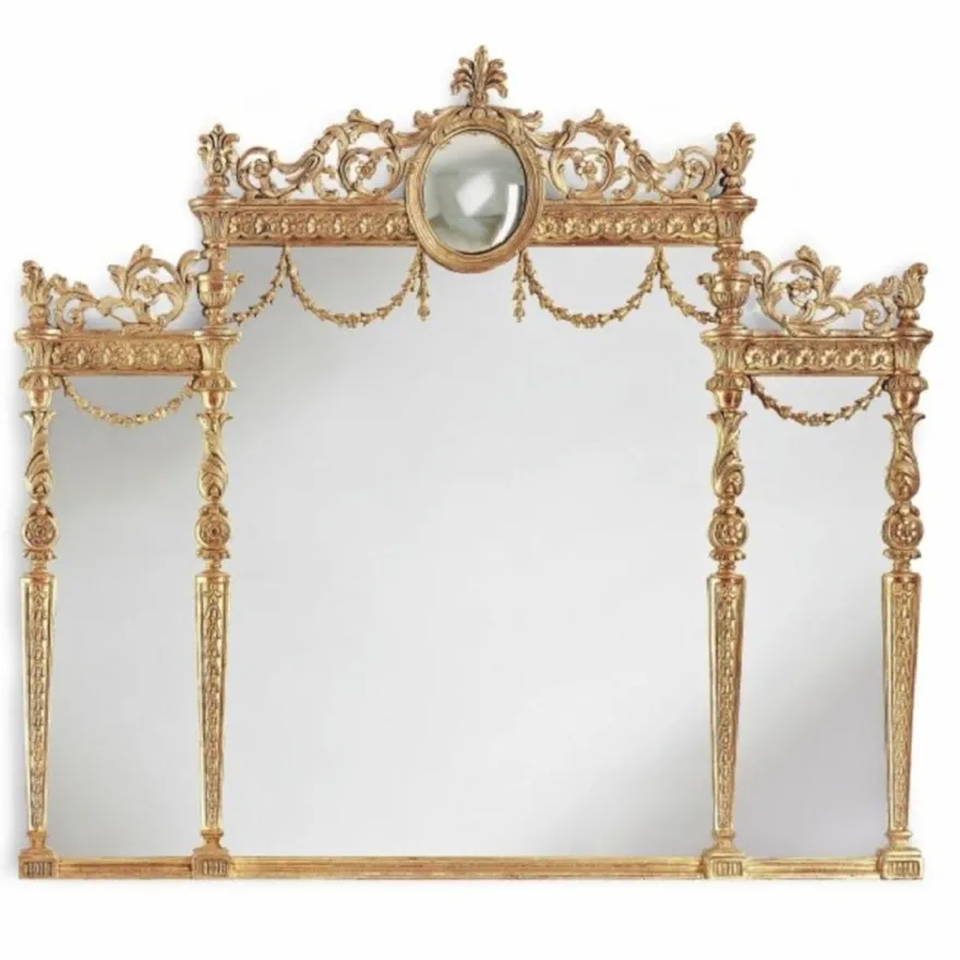 Casa Padrino Luxus Barock Spiegel Gold - Italienischer Barockstil Wandspiegel - Luxus Möbel im Barockstil - Prunkvolle Barock Möbel - Luxus Qualität - Made in Italy