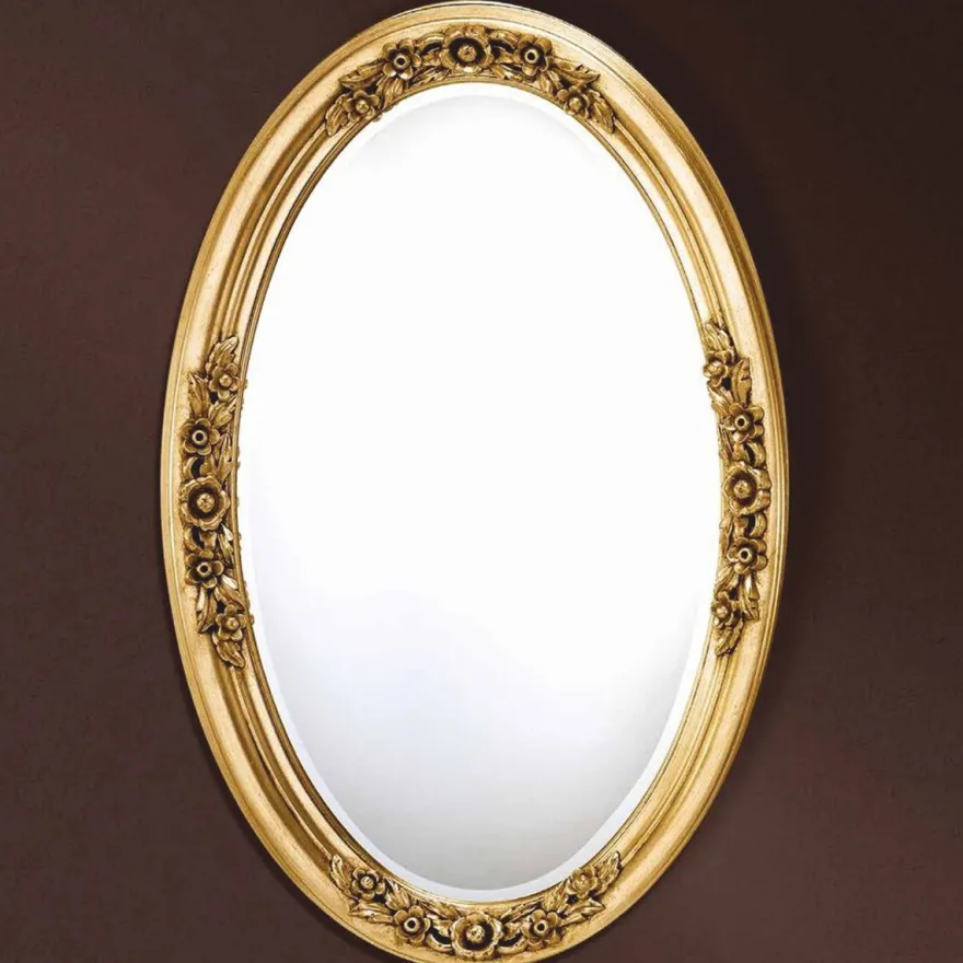 Casa Padrino Luxus Barock Spiegel Gold H. 116 cm - Barock Möbel - Made in Italy