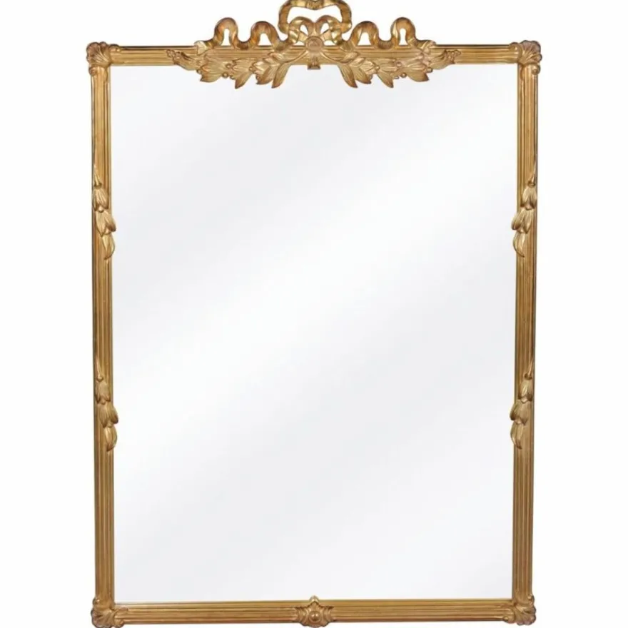 Casa Padrino Luxus Barock Spiegel Gold H. 130 cm - Barockstil Möbel