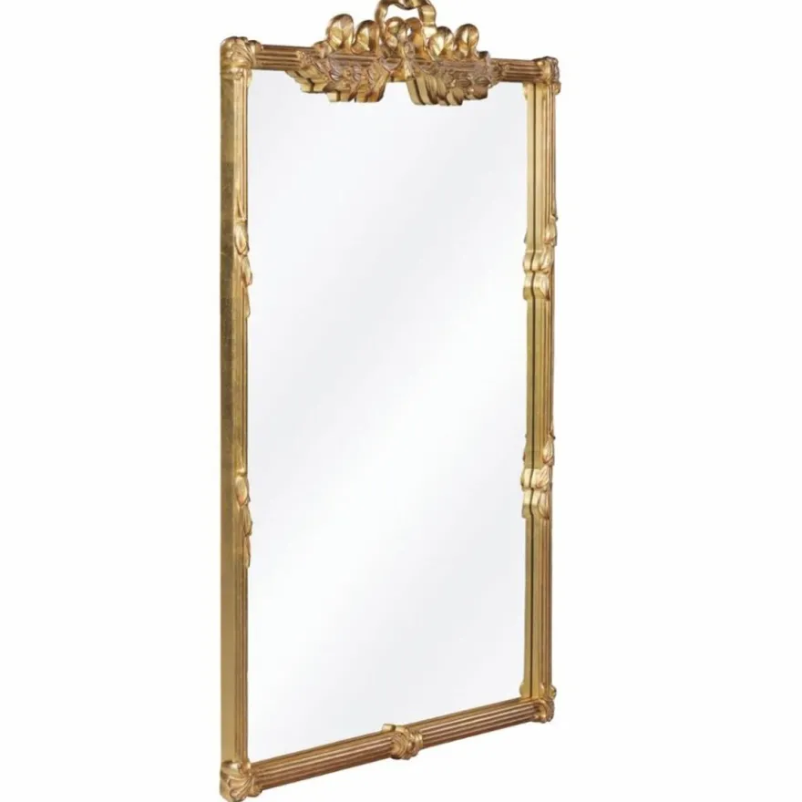 Casa Padrino Luxus Barock Spiegel Gold H. 130 cm - Barockstil Möbel
