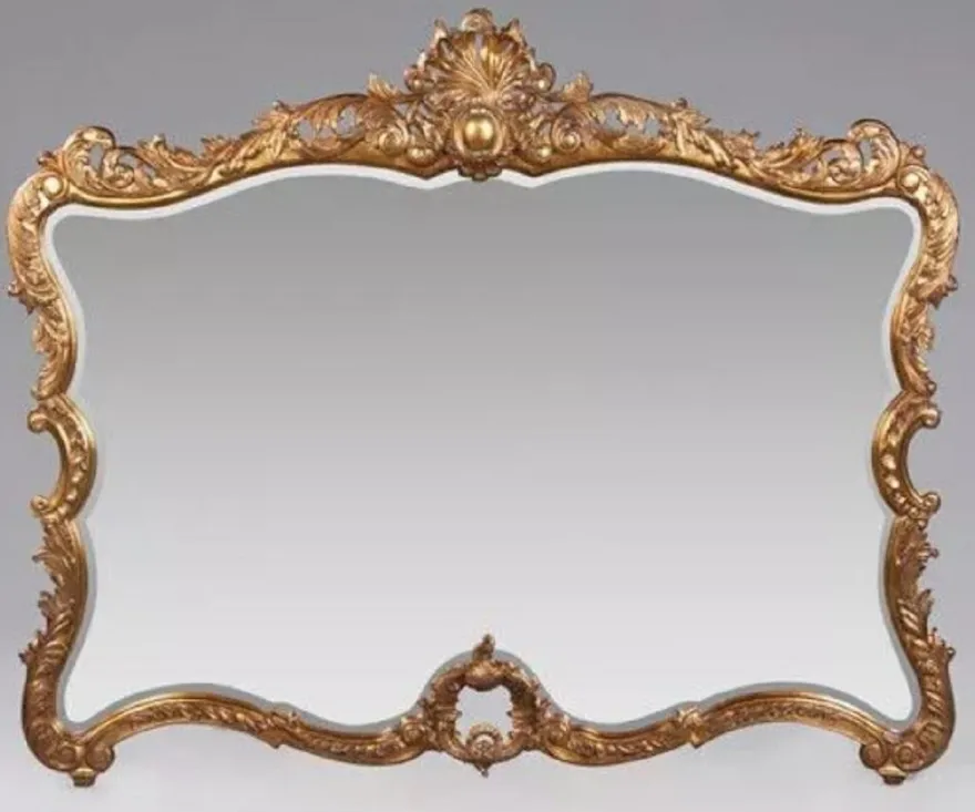 Casa Padrino Luxus Barock Spiegel Antik Gold - Prunkvoller Wandspiegel im Barockstil - Antik Stil Garderoben Spiegel - Wohnzimmer Spiegel - Barock Deko Accessoires - Barock Möbel