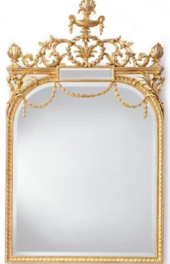Casa Padrino Luxus Barock Spiegel Gold - Italienischer Barockstil Massivholz Wandspiegel - Luxus Möbel im Barockstil - Prunkvolle Barock Möbel - Made in Italy - Luxus Barock Interior