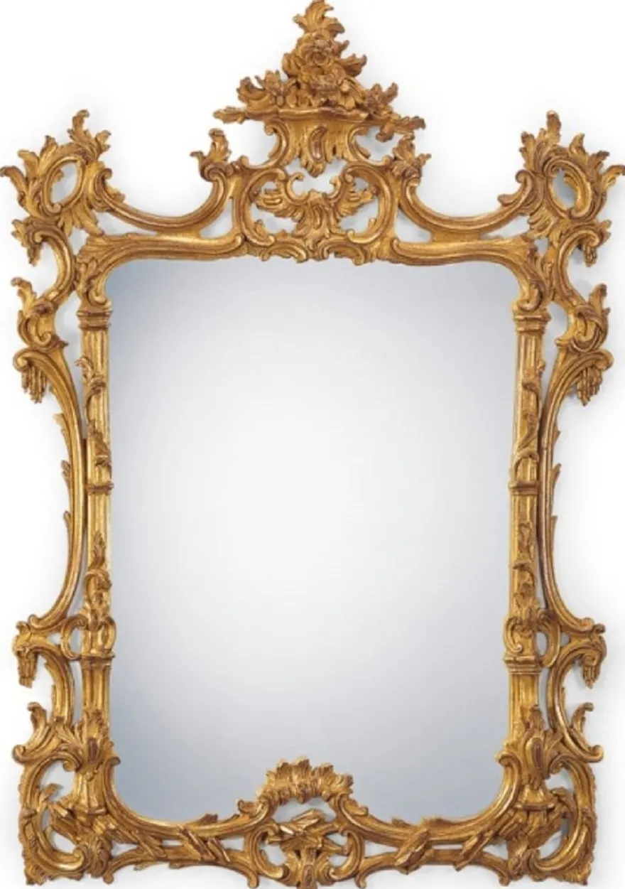 Casa Padrino Luxus Barock Spiegel Antik Gold - Handgefertigter Barockstil Massivholz Wandspiegel - Luxus Möbel im Barockstil - Made in Italy - Barock Interior