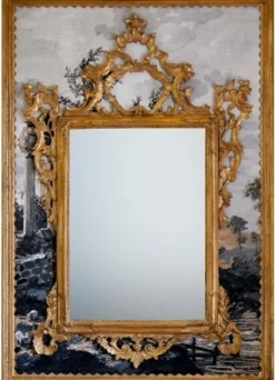 Casa Padrino Luxus Barock Spiegel Antik Gold / Mehrfarbig - Rechteckiger italienischer Barockstil Wandspiegel - Barock Möbel - Luxus Möbel im Barockstil - Luxus Qualität - Made in Italy