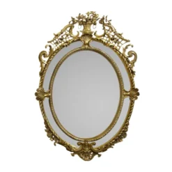 Casa Padrino Luxus Barock Spiegel 85 x H. 115 cm - Prunkvoller Wandspiegel in Gold
