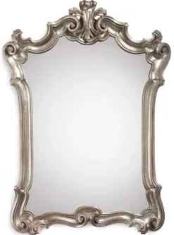 Casa Padrino Luxus Barock Spiegel Silber - Handgefertigter italienischer Barockstil Wandspiegel - Luxus Möbel im Barockstil - Barock Möbel - Luxus Qualität - Made in Italy