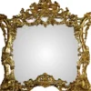 Casa Padrino Luxus Barock Spiegelkonsole mit Marmorplatte Gold 175 x H265 cm - Hotel Möbel - Limited Edition