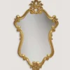 Casa Padrino Luxus Barock Spiegel Gold H. 100 cm - Barock Möbel - Made in Italy