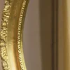 Casa Padrino Luxus Barock Spiegel Gold 54 x 6 x H. 64 cm - Ovaler Wandspiegel im Barockstil - Barock Möbel