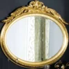 Casa Padrino Luxus Barock Spiegel Gold - Ovaler Wandspiegel im Barockstil - Barock Möbel - Luxus Qualität - Made in Italy