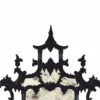 Casa Padrino Luxus Barock Spiegel im chinesischen Stil Schwarz / Gold H. 134 cm - Barockstil Möbel