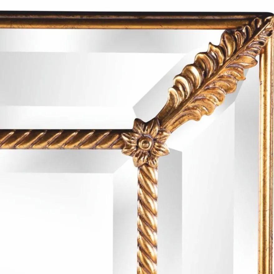 Casa Padrino Luxus Barock Spiegel Antik Gold H. 123 cm - Barockstil Möbel
