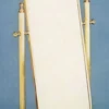Casa Padrino Luxus Barock Standspiegel Gold 51 x 41 x H. 165 cm - Edler Messing Spiegel - Badezimmer Spiegel - Schlafzimmer Spiegel - Barock Möbel - Luxus Qualität