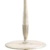 Casa Padrino Luxus Barock Stehleuchte mit Beistelltisch Antik Creme / Schwarz Ø 49 x H. 148 cm - Prunkvolle Barockstil Stehlampe - Luxus Qualität - Made in Italy