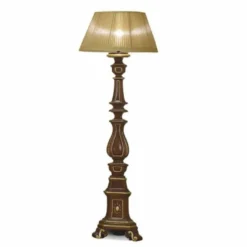Casa Padrino Luxus Barock Stehleuchte Braun / Gold H. 187 cm - Made in Italy