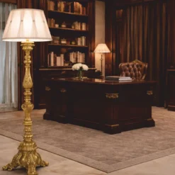 Casa Padrino Luxus Barock Stehleuchte Gold H. 183 cm - Made in Italy