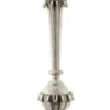 Casa Padrino Luxus Barock Stehleuchte Antik Grau / Creme Ø 32 x H. 145,5 cm - Prunkvolle Barockstil Stehlampe mit rundem Lampenschirm - Luxus Qualität - Made in Italy