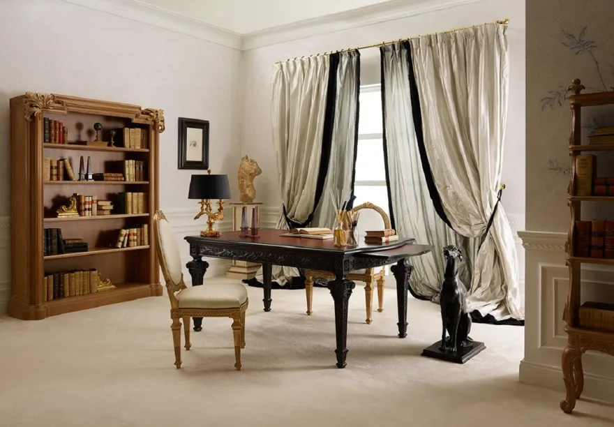 Casa Padrino Luxus Barock Säule Antik Weiß / Antik Gold - Handgefertigte Massivholz Deko Säule - Hotel Möbel - Schloss Möbel - Wohnzimmer Möbel - Luxus Qualität - Made in Italy