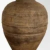 Casa Padrino Luxus Barock Terracotta Vase Antik Braun Ø 57 x H. 82 cm - Handgefertigte Antik Stil Blumenvase - Blumentopf - Pflanzentopf - Barock Deko Accessoires - Barockstil Garten Deko