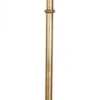 Casa Padrino Luxus Barock Tischleuchte Antik Weiss / Gold - Handgefertigte Säulenlampe mit Kugel - 56 cm