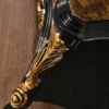 Casa Padrino Luxus Barock TV Schrank Braun / Schwarz / Gold 180 x 50 x H. 190 cm - Prunkvolles Massivholz Sideboard - Barock Wohnzimmer Möbel